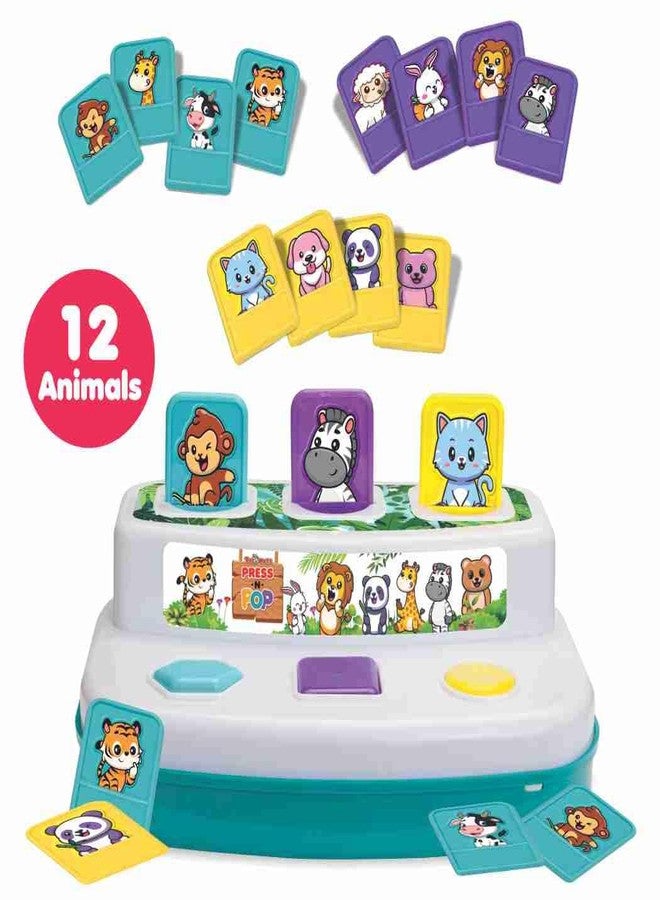 Toymate's Press and Pop - A 2 in 1 Animals and 3 colourfull Balls pop up Learning Educational Toy for Toddlers, Children, Boys & Girls and 12 Months and Above - Image 5